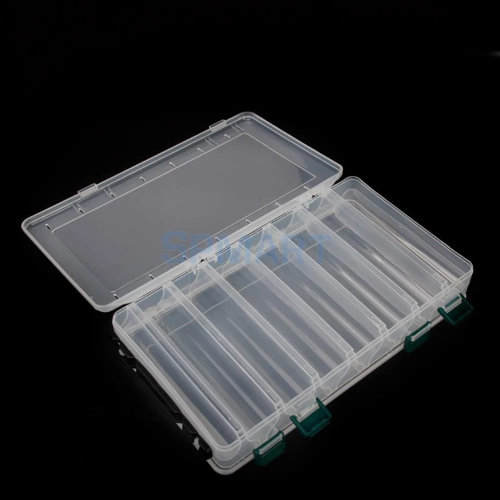 14 отсеков пластиковые ловли приманка приманки снасти Box 2-Side контейнер