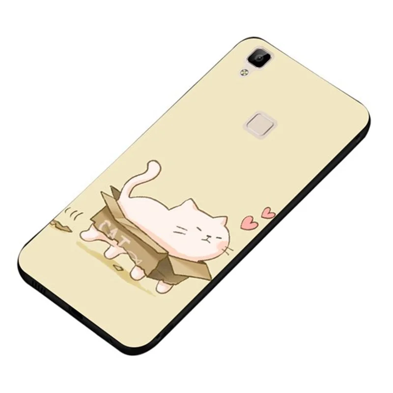 Мягкий силиконовый чехол Mutouniao из ТПУ с котом для Vivo V3 V5 V7 V9 Y53 Y55 Y66 Y67 Y69 Y75 Y79 Y85 X9 X9S Max