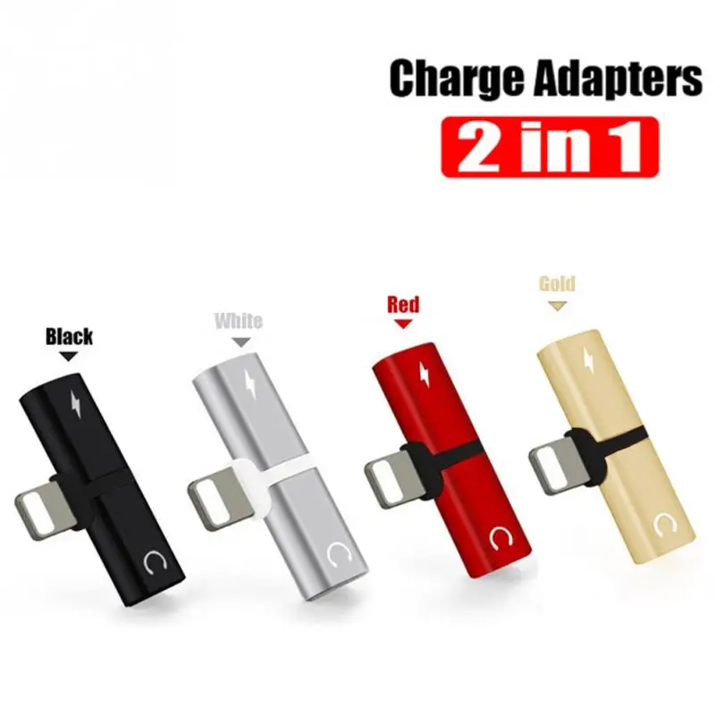 2 In 1 Dual Ports Headphone Adapter Phone Case for Iphone X XR XS Max 7 8 Charger Audio Splitter Coque Cover Accessories Clearan |