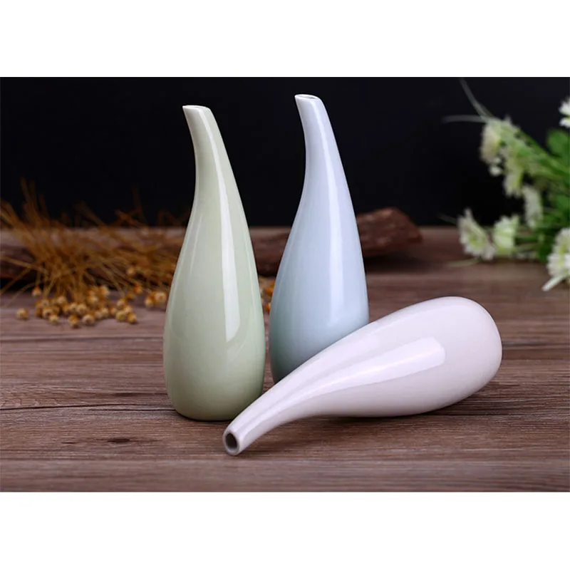 18 см высота цветочный горшок ваза керамический стол твердые изогнутые вазы