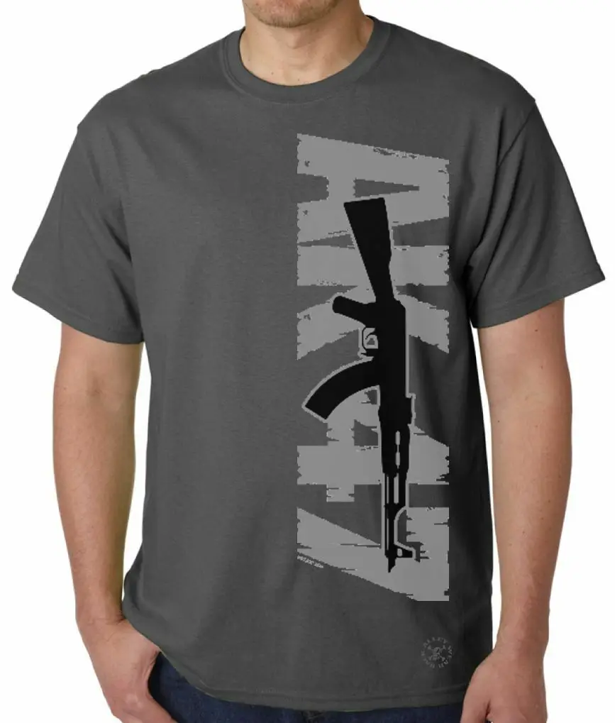 Ak 47 Футболка с принтом пистолета калишникова 2 е изменение Ak47 полуштурмовая