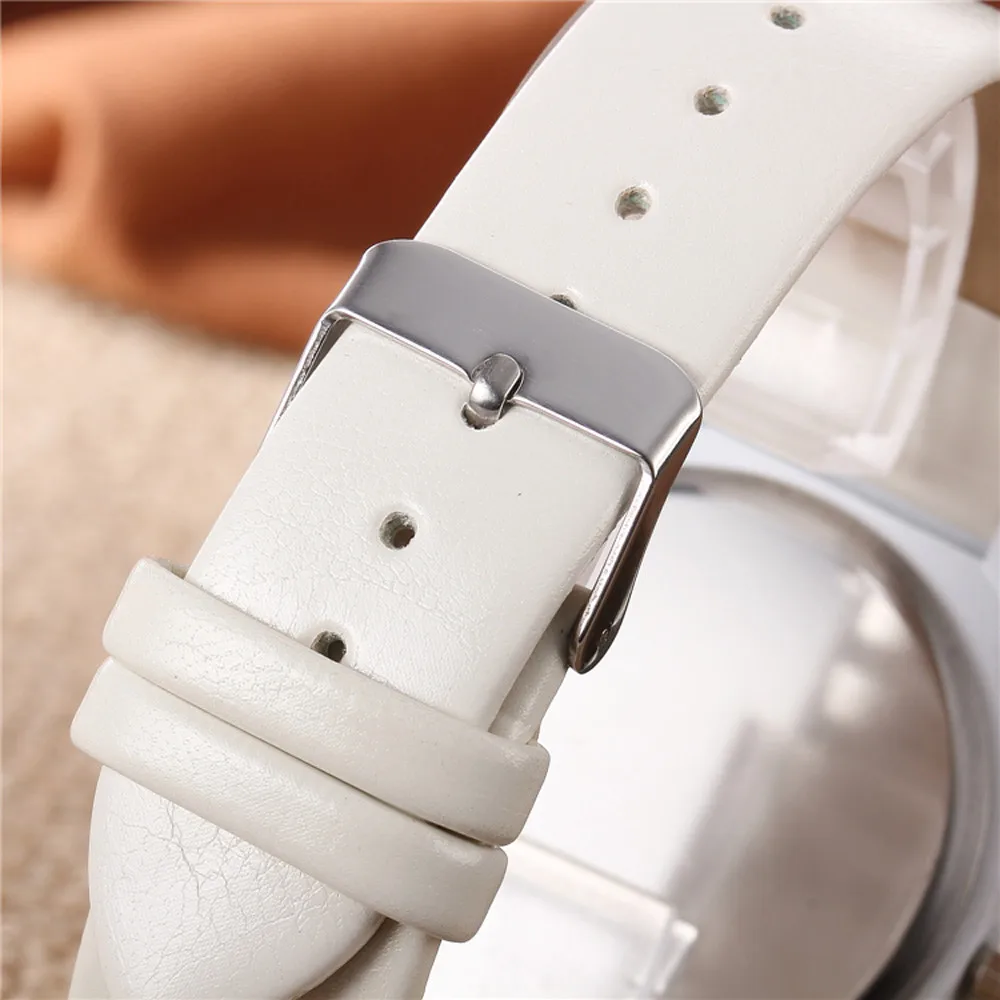 Топ бренд Уникальный дизайн циферблата часы кожаные Наручные модные креативные