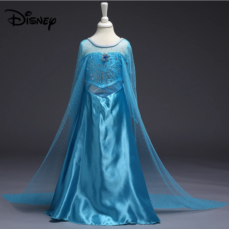 Платье Принцессы Disney холодное сердце Аиша детское модное милое Сетчатое платье |