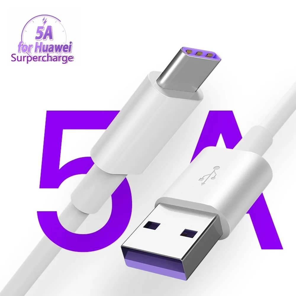 USB Type C кабель передачи данных линия 5А SCP FCP быстрое суперзарядное устройство