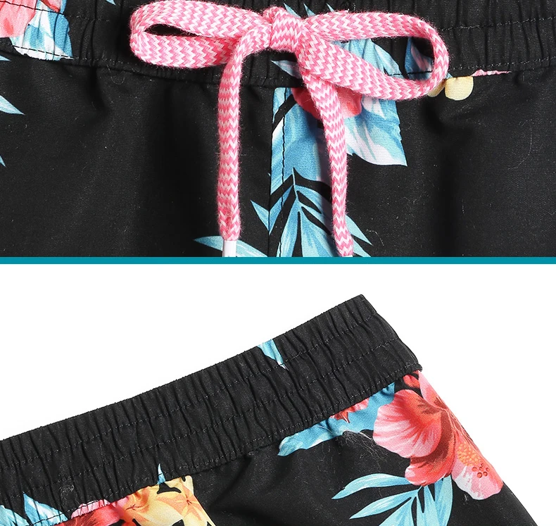 New Summer female’s Swimming trunks swimsuit joggers printed breathable quick dry surfing swimwear board shorts briefs mesh