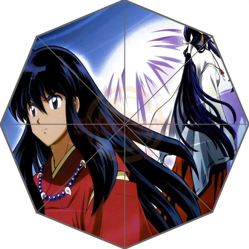 Новое поступление Inuyasha Аниме Прохладный Зонты удивлен подарок для друга на день рождения - Цвет: Фиолетовый
