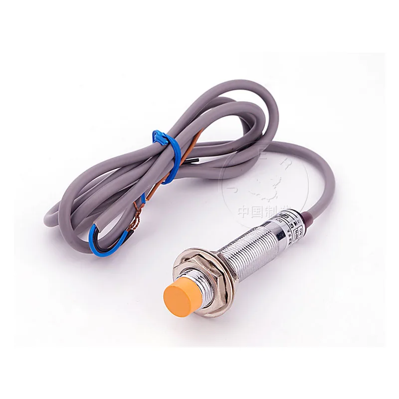 

M12 inductive proximity switch, sensor LJ12A3-4-Z/BY DC three-wire PNP, NO, detection distance 4mm