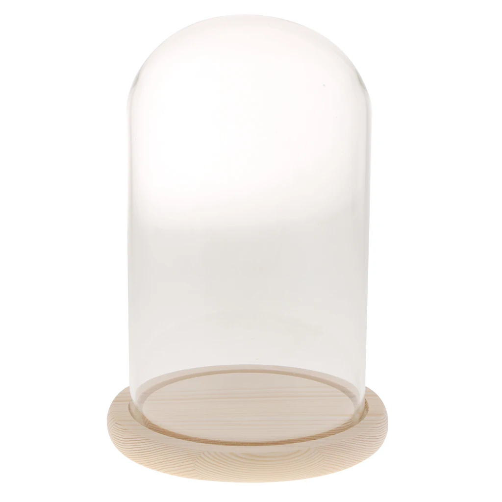 Стеклянная купольная крышка с деревянным основанием центральный кувшин