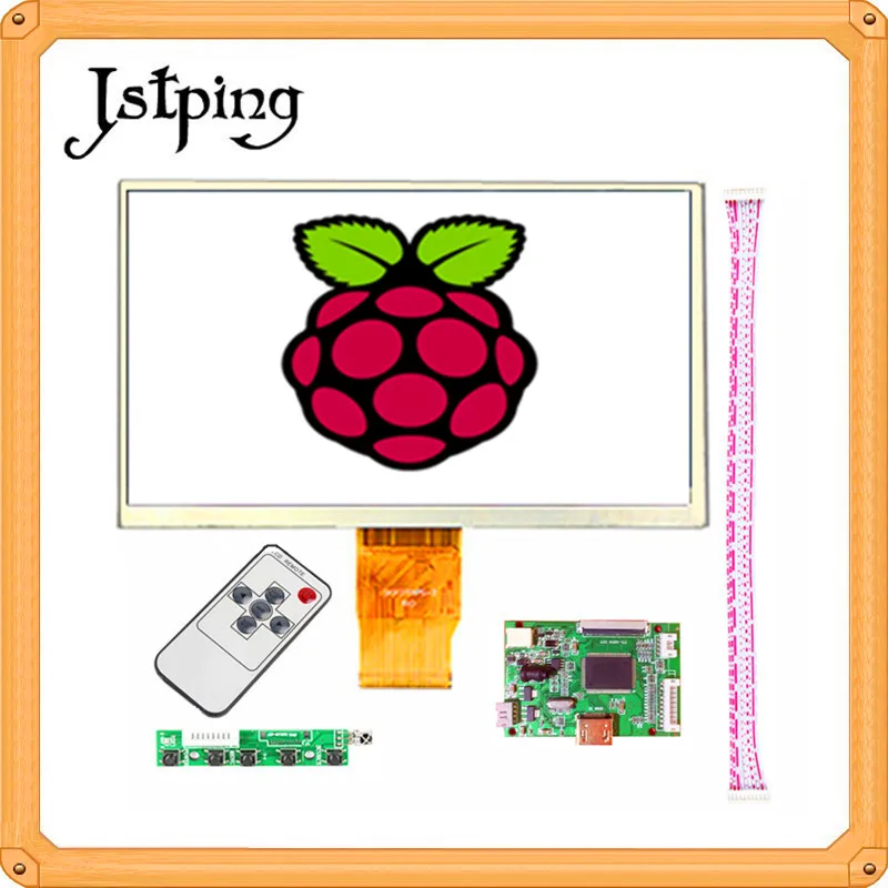Jstping 7 дюймовый HD 1024*600 автомобильный ЖК экран монитор миниатюрная Micro Ultra