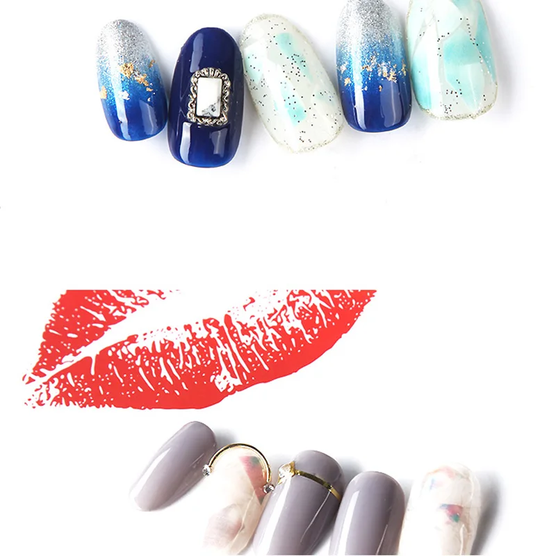 1 лист мраморный камень 3D переводная наклейка для ногтевого дизайна s розовый