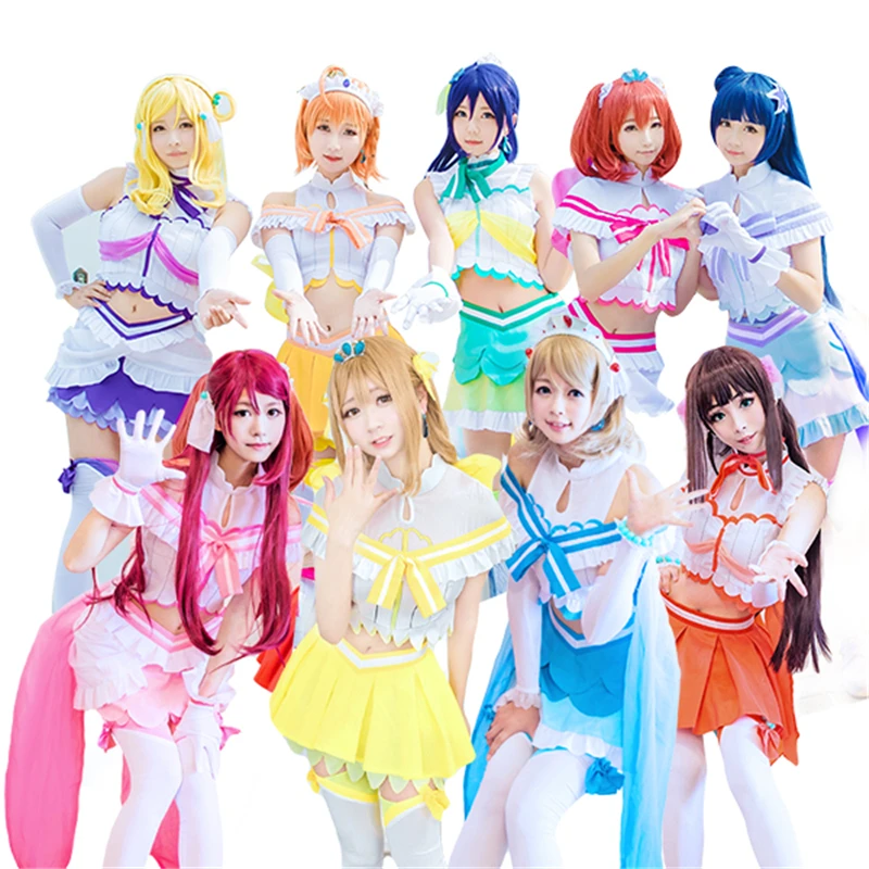 Lovelive солнце Aqours аквариум много ханамару карнавальный костюм showdress этап платье