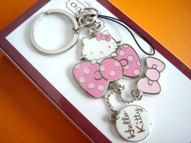 Брелок Hello Kitty милый телефон ремешок инновационные chaveiro portachiavi рекламные llaveros key holder