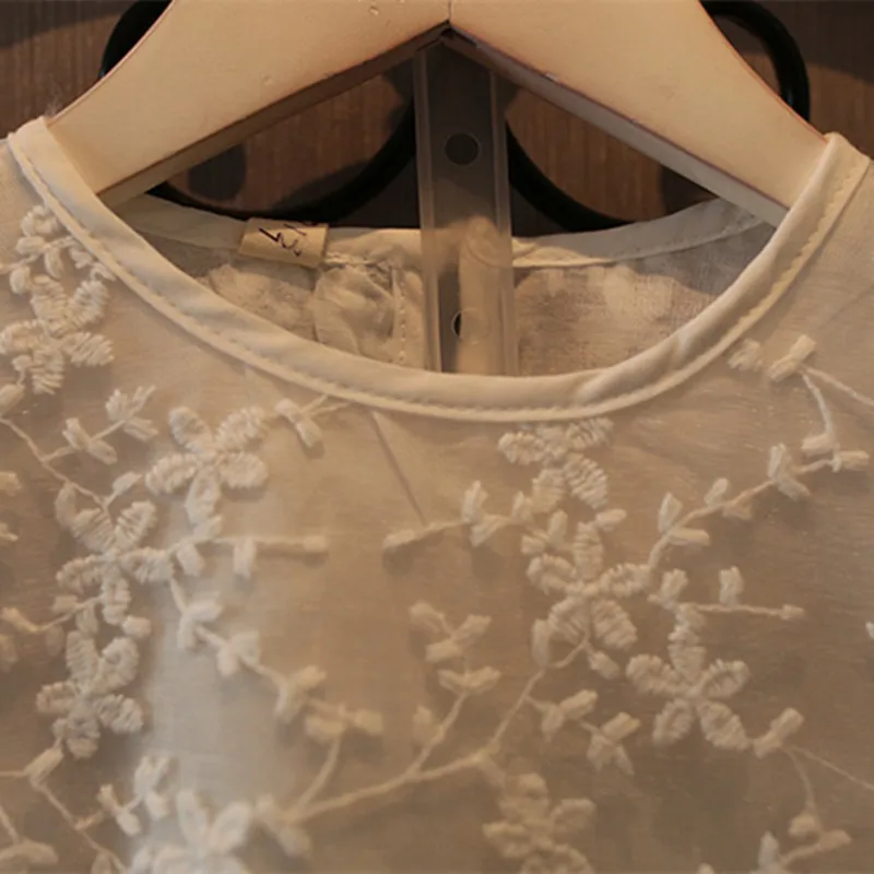 Корейская детская одежда красивая блуза принцессы с кружевами для девочек