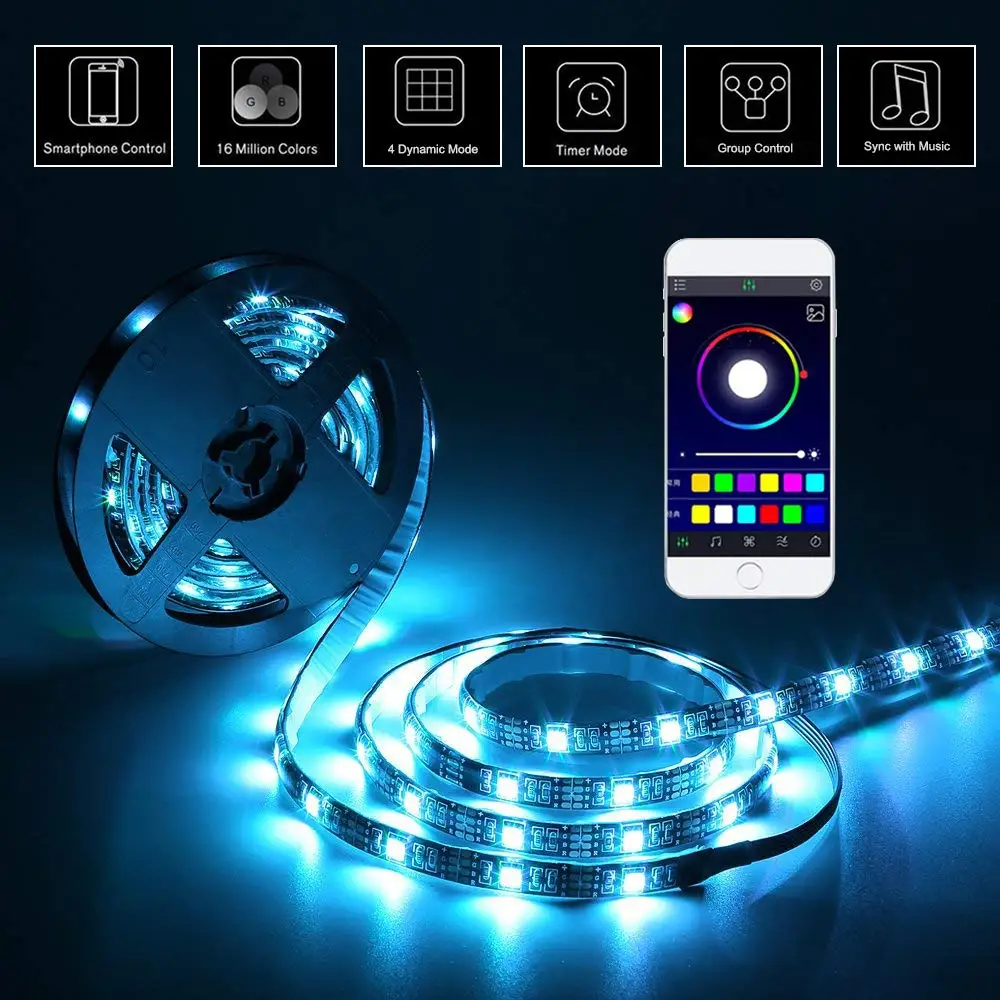 USB светодиодная подсветка под шкаф Bluetooth контроллер RGB светильник полоса 5050 DC 5 В лампа освещение для шкафа дома спальни кухни украшения