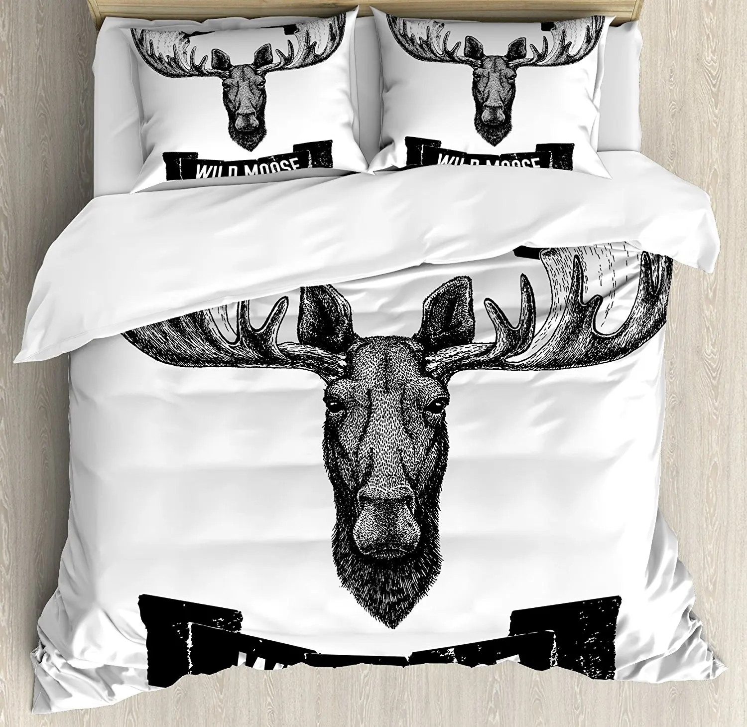Человек элемент декора номерной знак пододеяльник набор ремесло пиво дикий Moose Pub