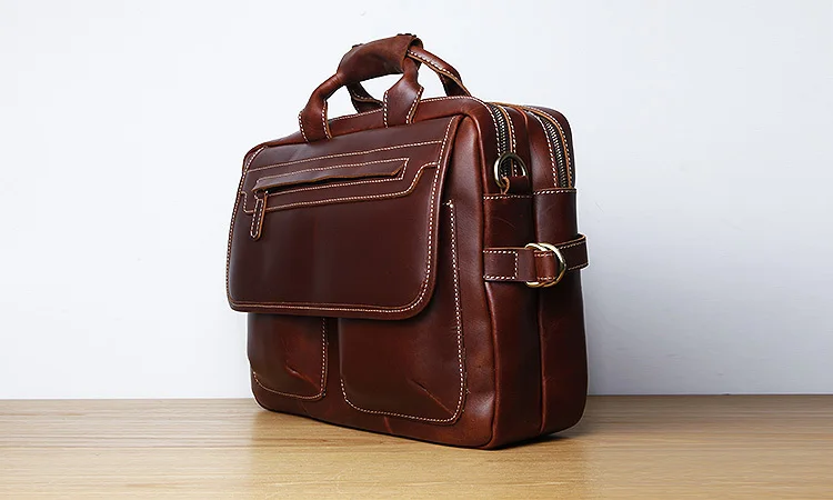 LAN Бесплатная доставка мужской кожаный портфель s сумка на плечо мужские дорожные