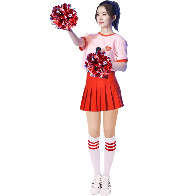 Новый джазовый танец сценический костюм Болельщицы в Корейском стиле для