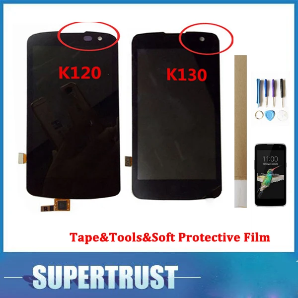 1 шт./лот 4 5 дюйма для LG K4 LTE 4G K120 K120E K130 K130E ЖК дисплей с сенсорным экраном и
