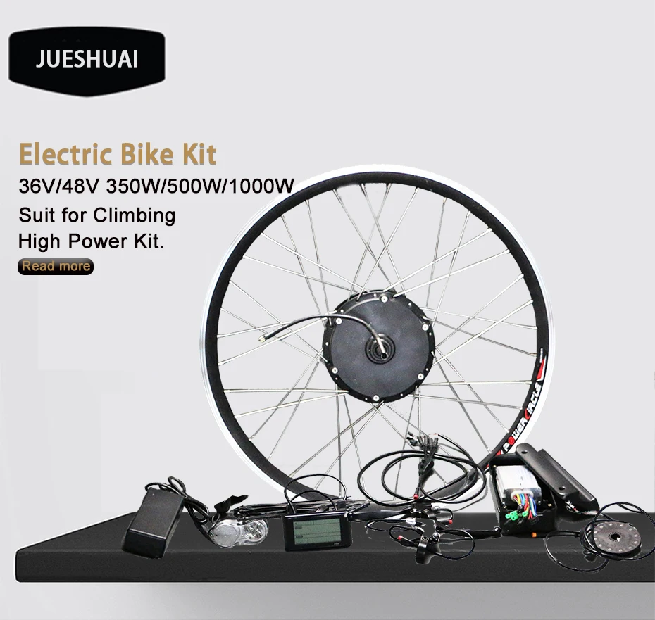 36V 250W 350W 500W 1000W Мощный мотор для центрального движения колеса без Батарея Электрический MTB дорожный велосипед комплект светодиодный ЖК-дисплей Дисплей ССА, фара для электровелосипеда