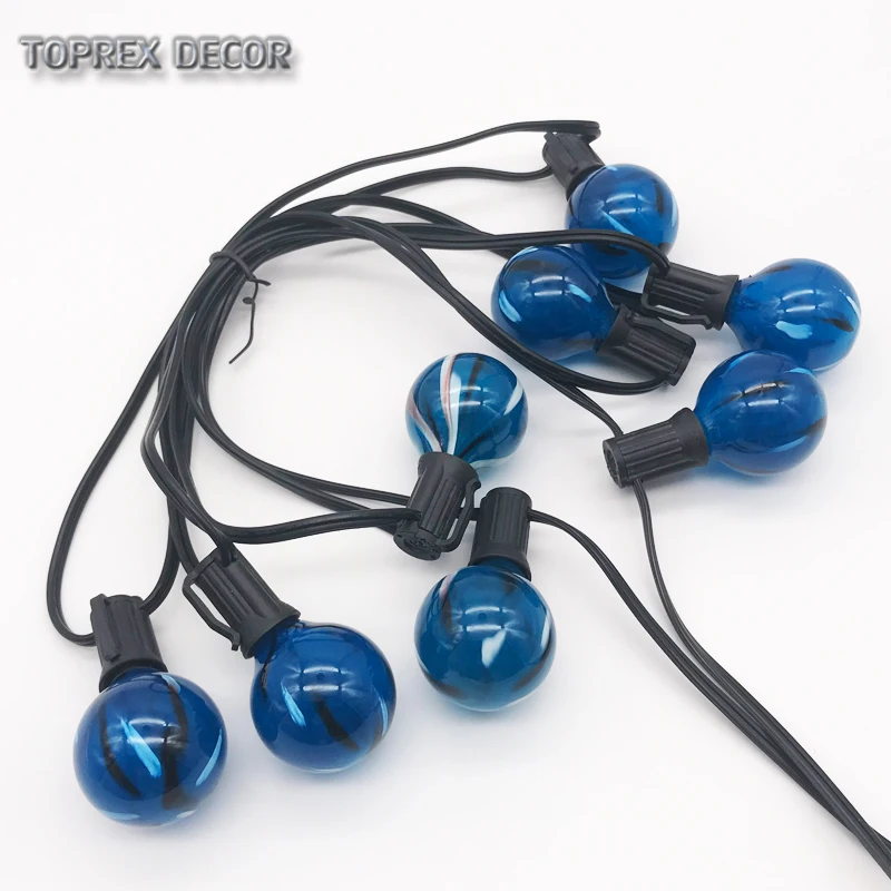 Toprex E12 patio lights длина 11 5 футов. Наружные гирлянды рождественские световые