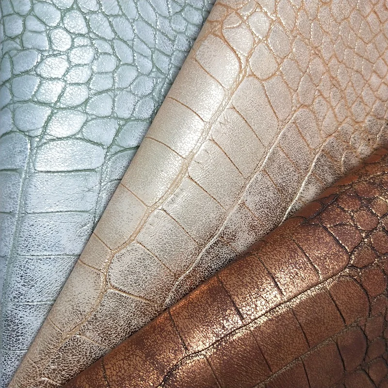 1PC 21X29CM Synthetic Letaher, Cuero Sintetico Faux Leather Fabric Croco Leather For Making Bows and Other Accessories 5S05A