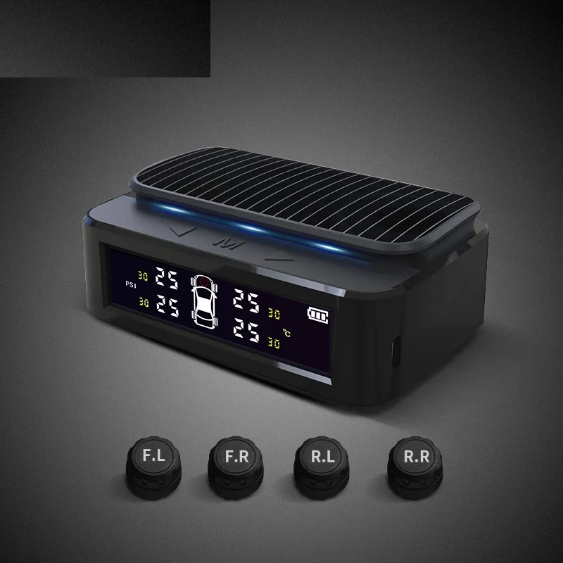 TPMS автомобильный внешний Солнечный монитор давления в шинах с подсветкой ЖК-дисплей цветной экран в режиме реального времени монитор давления в шинах датчик давления