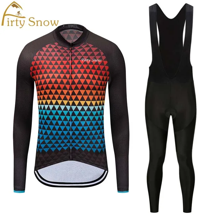 jersey and pants Мужская велосипедная Джерси, зимний теплый флисовый комплект, костюм для триатлона, велосипедная одежда, одежда для горного велосипеда, одежда, спортивная одежда, Майо - Цвет: jersey and pants