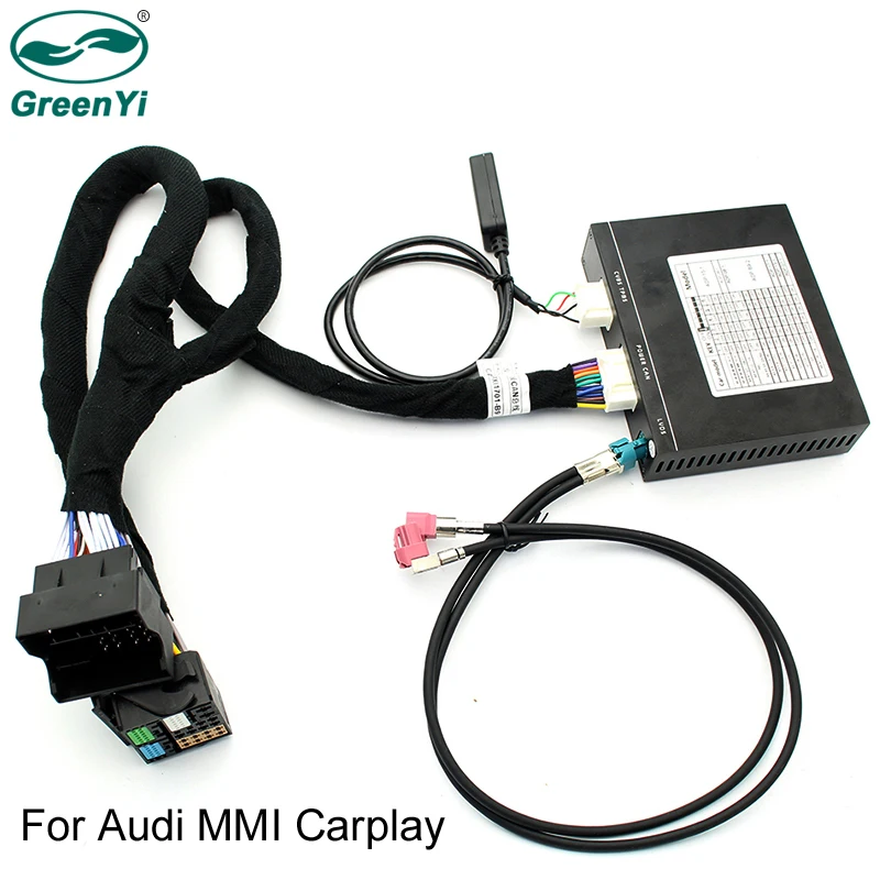 GreenYi Apple Carplay Android Авто DVD для A3 A4 A5 A6 Q3 Q5 Q7 экран обновление MMI iOS AirPlay система