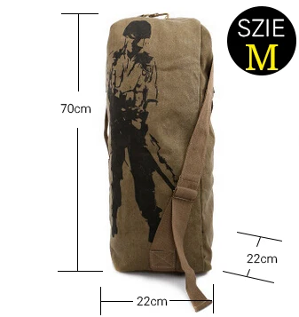 M Khaki 3 цвета Новая мода холщовая однотонная Повседневная сумка мужской военный рюкзак сумка дизайнерские рюкзаки для мужчин скидка 15% X111 - Цвет: M Khaki