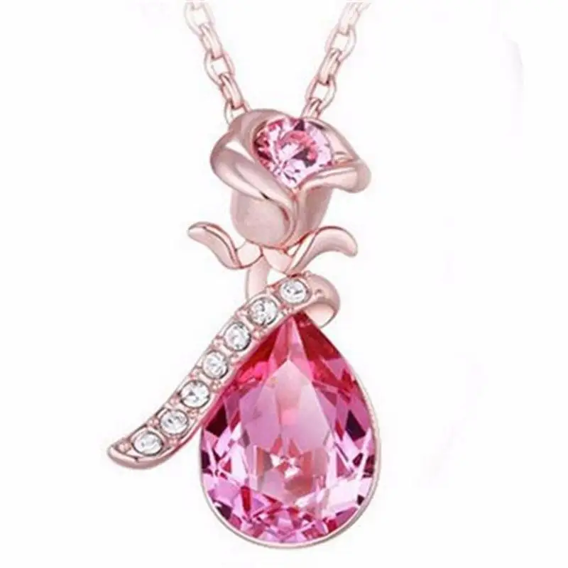 Европейские и американские женские Ангел слезы Форма Lmitation кристалл кулон