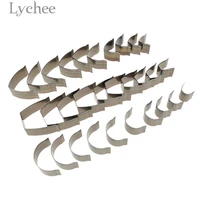 lychee life 10pcsset leather belt end die cut handmade belt end cutting mould diy leather craft tools