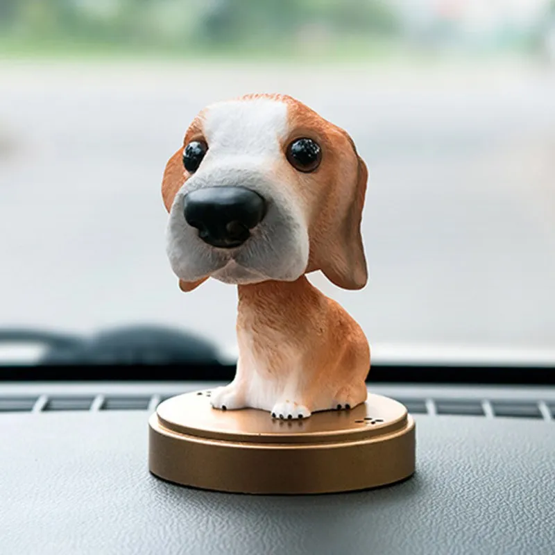 Animal Swinging Animated Bobble Toy Car Decoration Nodding Resin Puppy Dog Shakes Head Shaking Accessories | Автомобили и