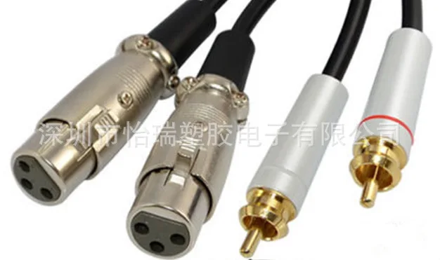RCA для XLR балансный аудио кабель Лотос карты сигнальной линии к Khanom 1 5