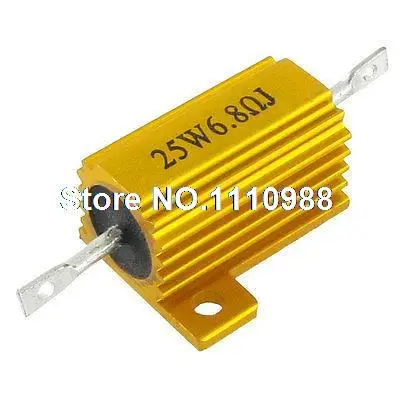 

Wirewound Aluminium Shell 25 Watt 6.8 Ohm Resistance Resistor