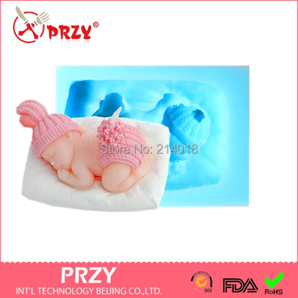 Birthday Party Decoration Kid Gift Event Supplies Scented Art Wedding Cake Baby Candle Moulds Silicone Rubber PRZY | Дом и сад