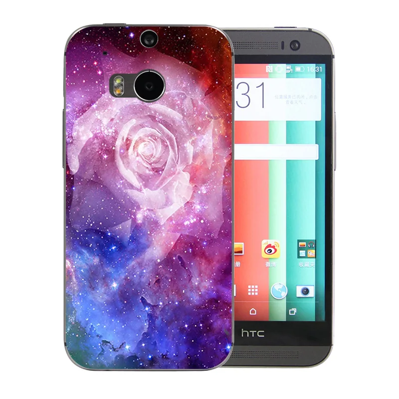 Силиконовый чехол на заднюю панель для HTC One M8 мобильного телефона из мягкого ТПУ M