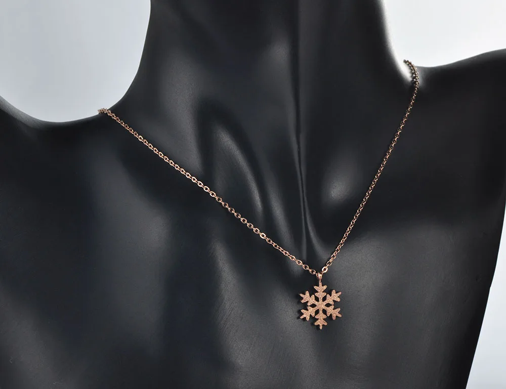 ZooMango трендовые матовые ожерелья цепочки со снежинками серьги ювелирные наборы