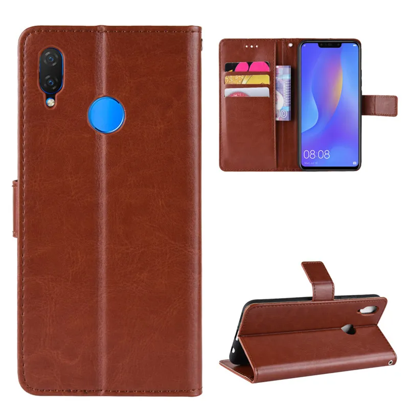 Чехол для Huawei Nova 3i чехол Роскошный кошелек из искусственной кожи задняя крышка