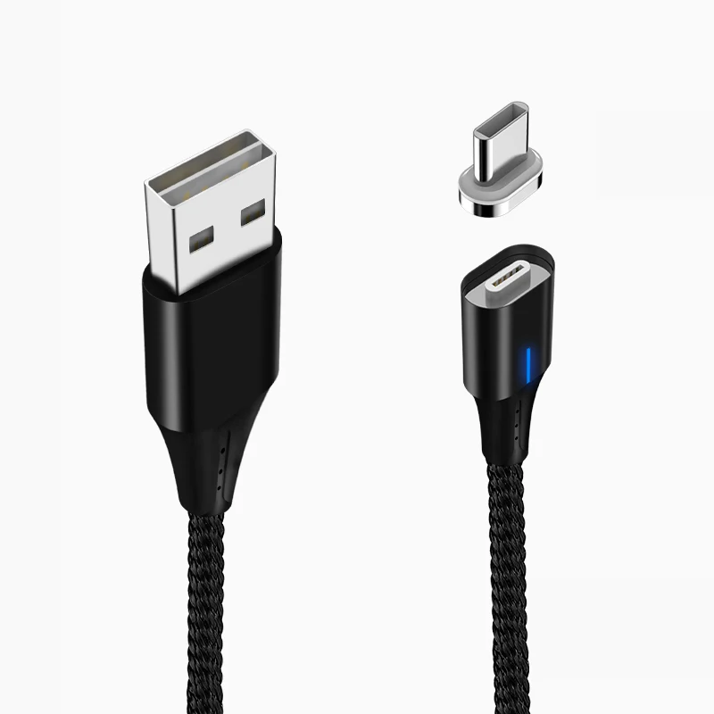Магнитный зарядный usb-кабель 3 в 1 для iPhone 6, 7, 7s Plus, магнитное зарядное устройство Ksiomi Xiaomei Redmi 8 Se, 6A, 5 Plus, быстрая линия Super 3A - Тип штекера: For Type C