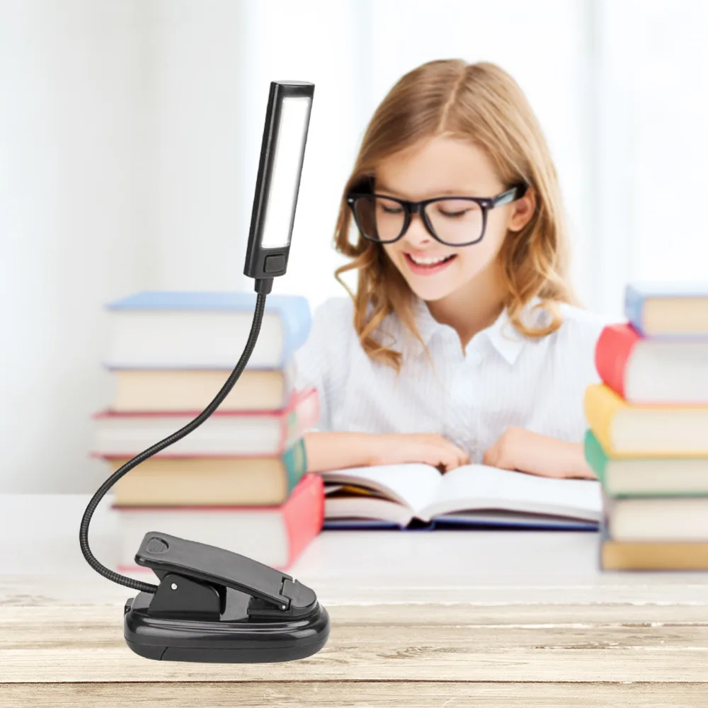 PANYUE мини COB LED Clip On Регулируемая лампа для чтения книг супер яркая Kindle Touch USB