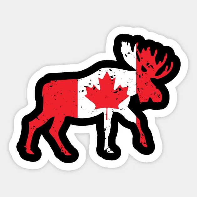 1 шт. канадский олень кленовый лист подарок Канадская наклейка водонепроницаемая