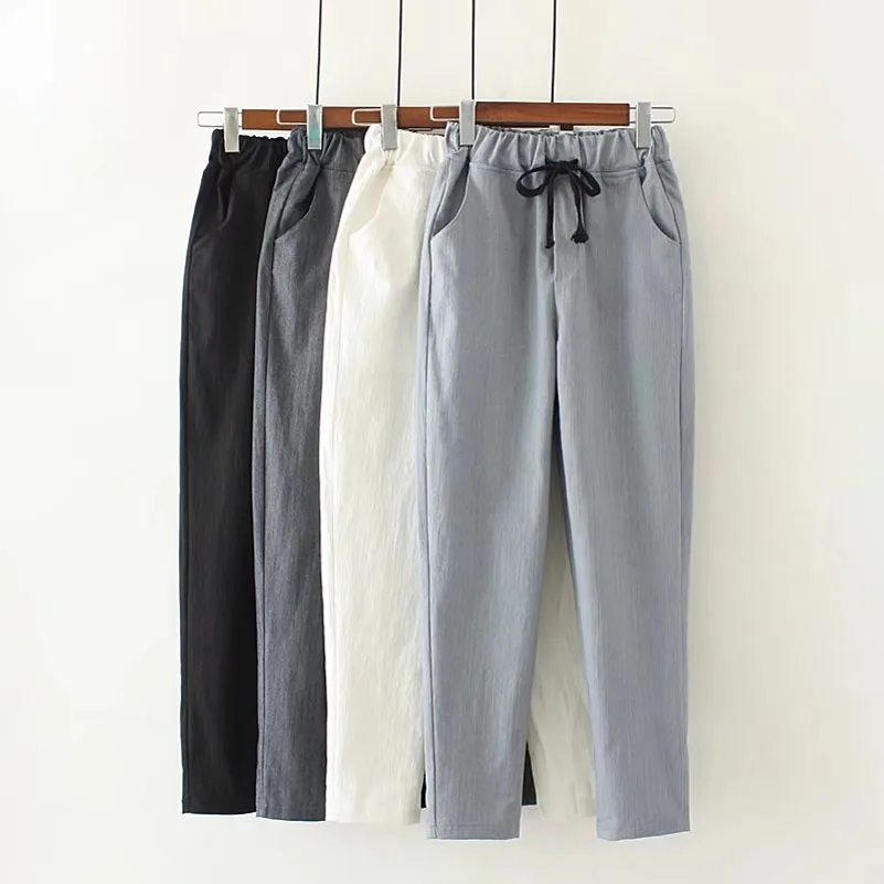 Cthink Осенние новые повседневные однотонные шаровары для женщин 2017 модные