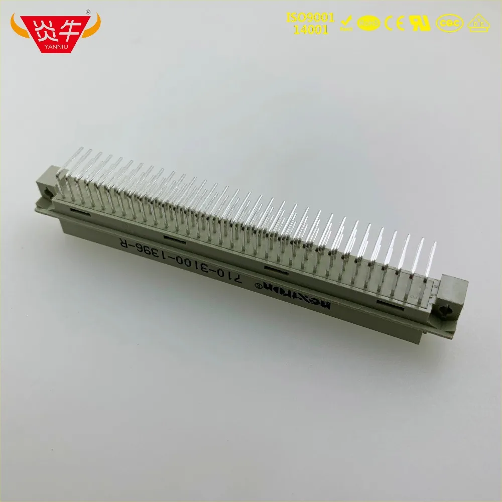 50 шт. 396 DIN41612 DIN разъем 710-3100-1396-R 3*32P 96PIN женский правый Угловые булавки европейская