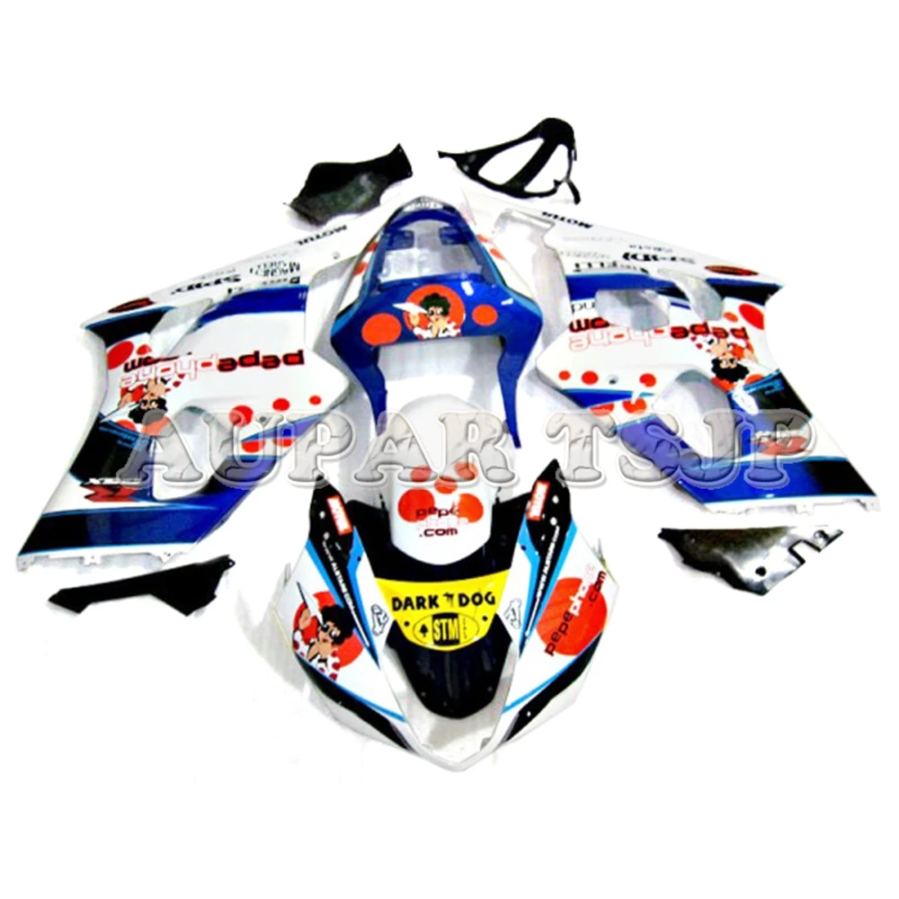 

White Blue Pink Cowlings For Suzuki GSXR1000 K3 2003 2004 Bodywork Kit ABS Injection Plastic Bodywork Full Bike Panel