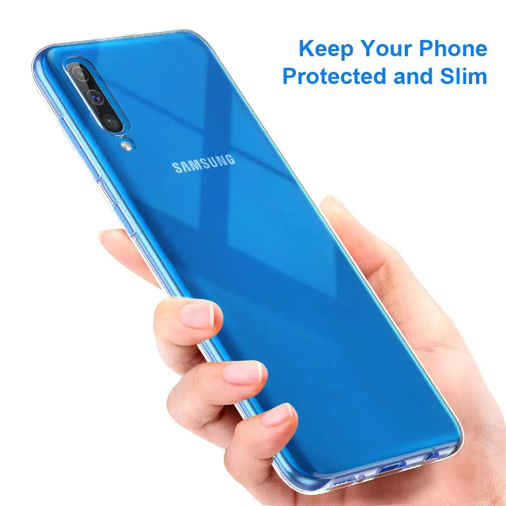 Чехол для Samsung Galaxy A50, тонкий прозрачный мягкий ТПУ чехол для Samsung A50 A 50 A505 A505F, силиконовый защитный прозрачный чехол