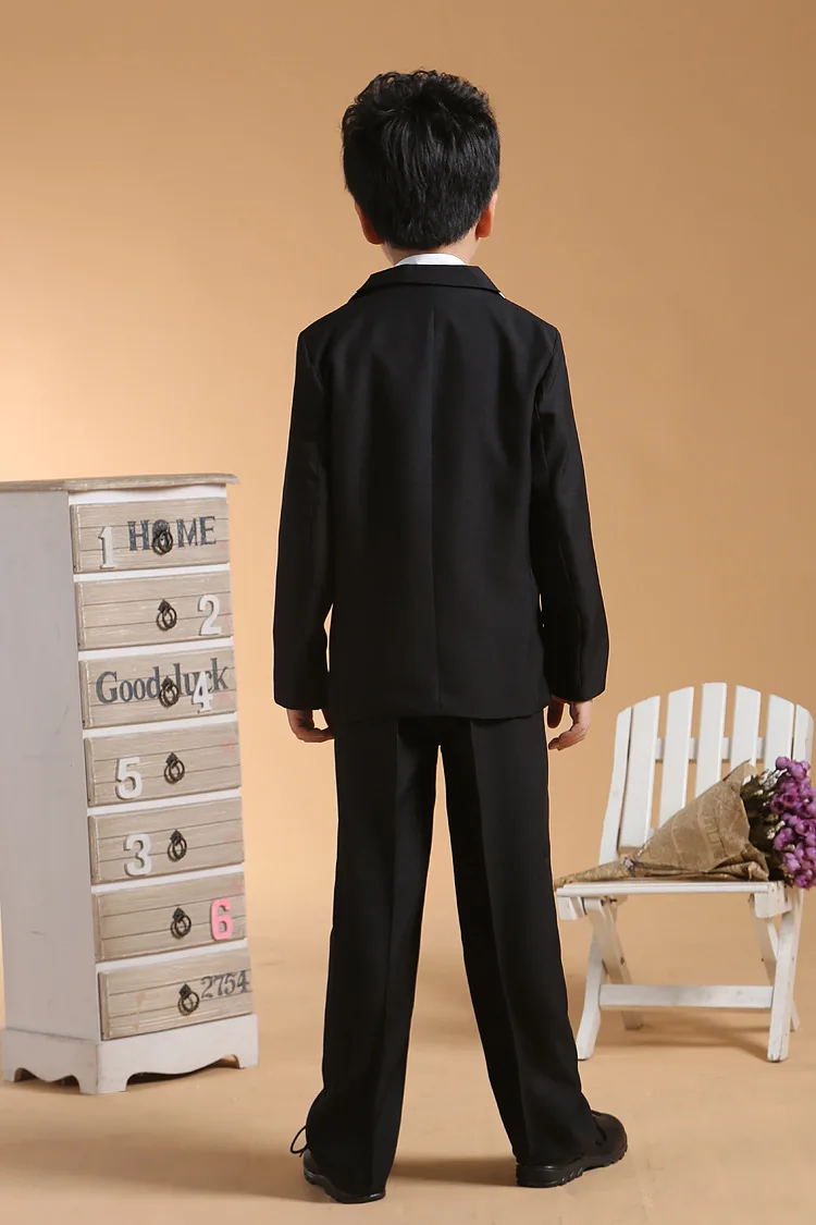 Костюм-смокинг для мальчиков повседневный брендовый официальный костюм на день