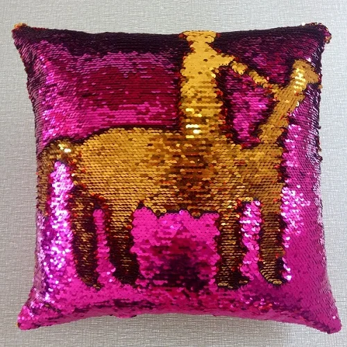 Sequin Mermaid Throw Подушка DIY двухцветная блестящая Волшебная подушка для дивана домашняя Новогодняя декоративная Cojines наволочка - Цвет: 20