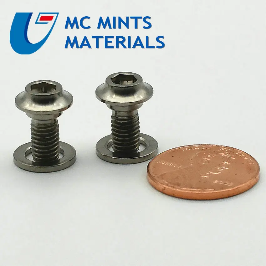 4 шт. Зажим тормозной блок фиксации M5 x10mm Ti Болт Золотой/многоцветный конус колпачки с пленкой титановые болты Ti крепежный винт