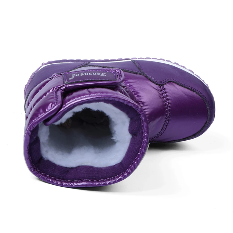 Детские зимние ботинки для девочек и мальчиков модная зимняя утапливаемая обувь