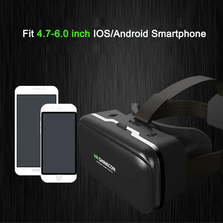 VR Очки виртуальной реальности 3D VR гарнитура шлем для 4,7-" смартфонов 3D VR коробка захватывающий просмотр и игры